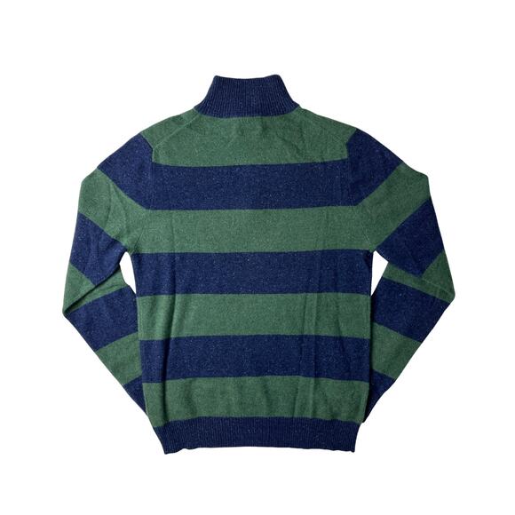 1-38 QI CASHMERE Men's Sweater 1/4 Zip Henley 100% Cashmere Small - Picture 2 of 14